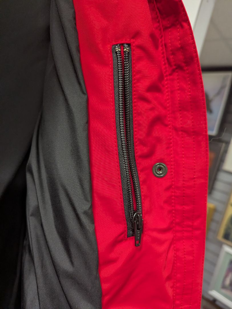 Con Spirit Canada Platinum Edition Red Down Parka with Fur-Trim Hood