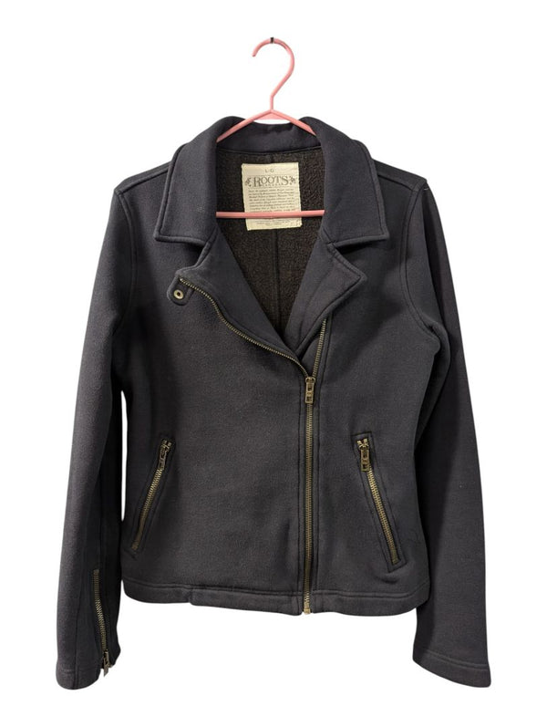 Roots Canada Black Zip-Front Jacket