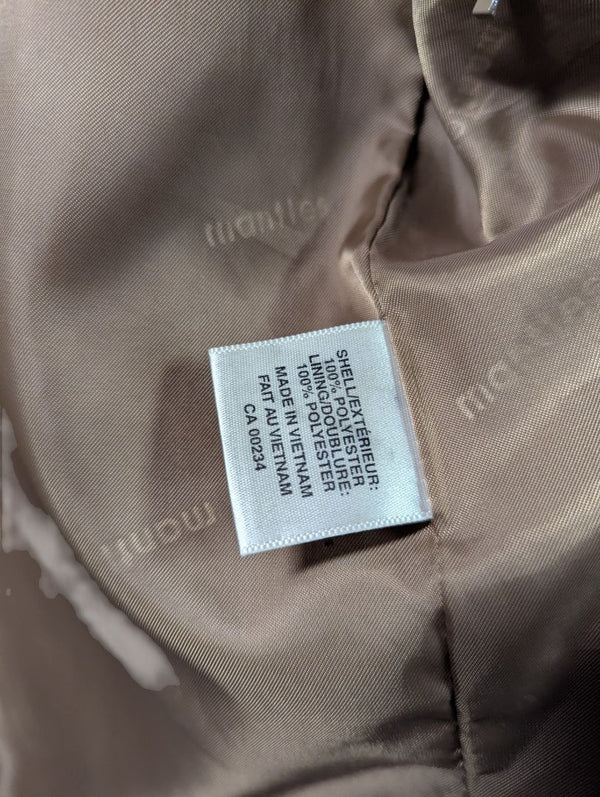Mantles Taupe Button-Front Jacket