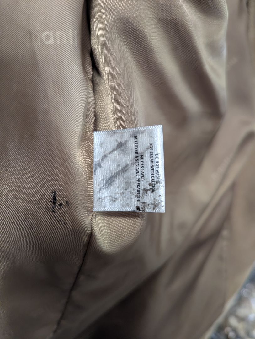 Mantles Taupe Button-Front Jacket