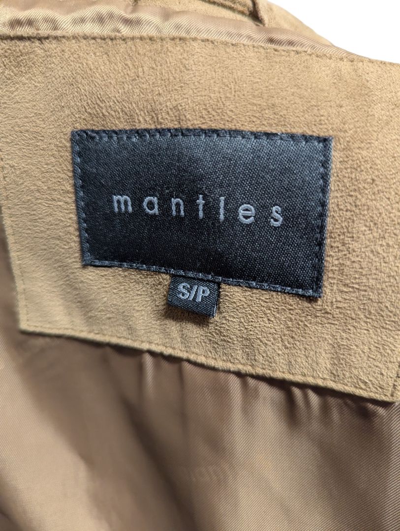 Mantles Taupe Button-Front Jacket