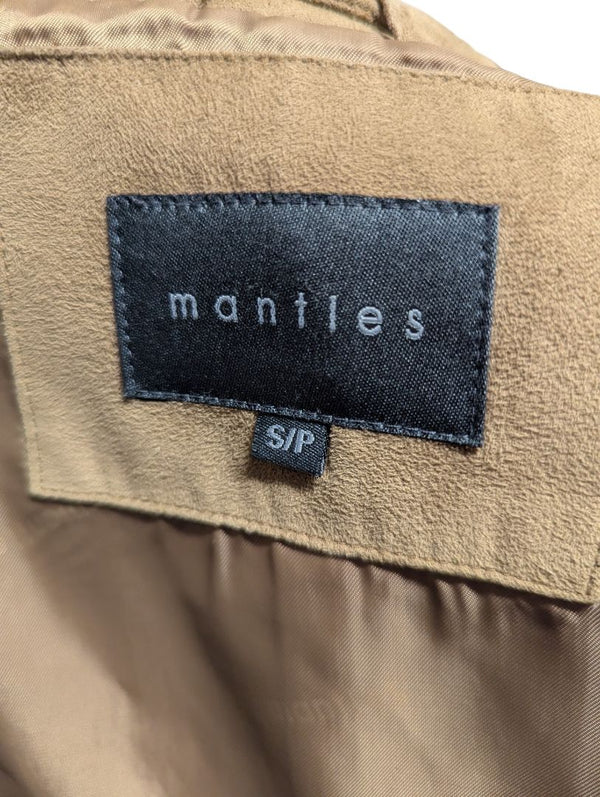 Mantles Taupe Button-Front Jacket