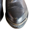 Black Leather Western Ankle Boots – Size 9