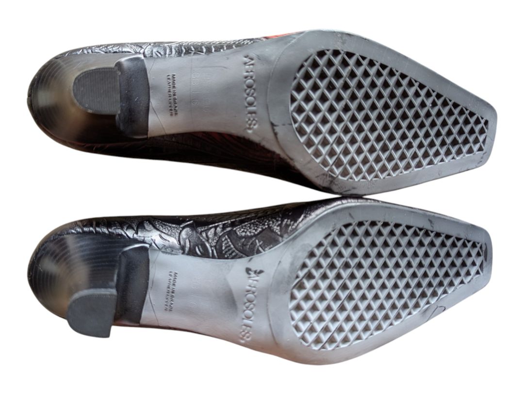 Aerosoles Maze Park Black Printed Heeled Pumps – Size 8M