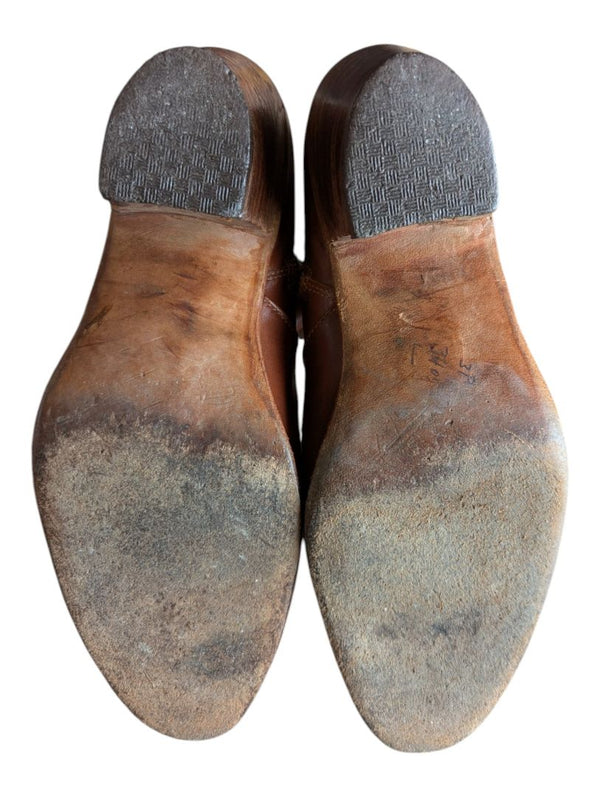 Brown Leather Ankle Boots – Size 9