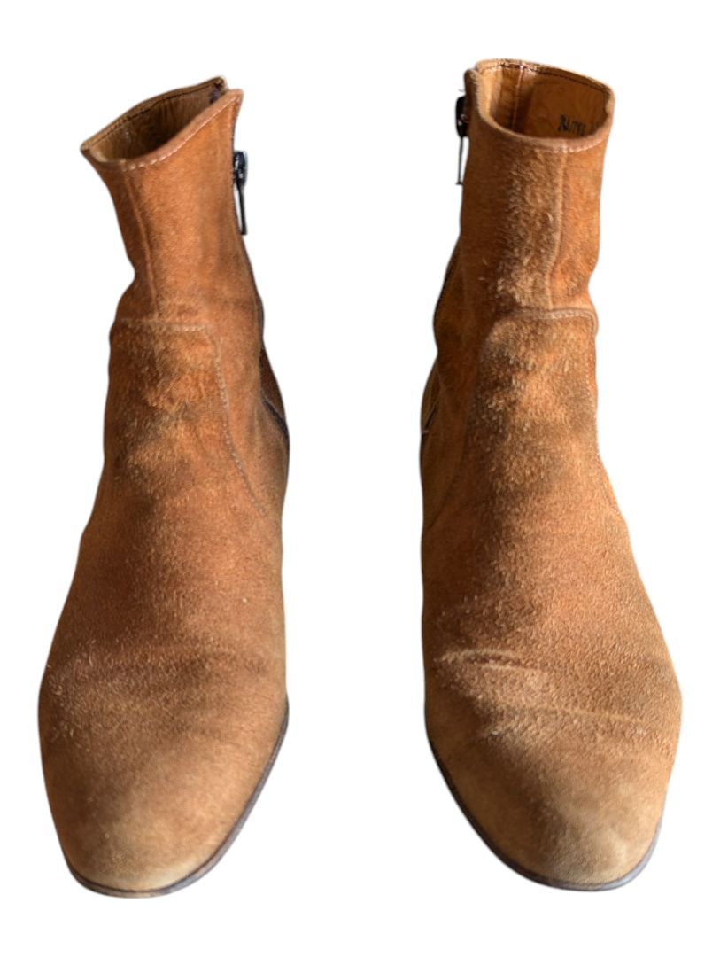 Brown Suede Ankle Boots – Size 9