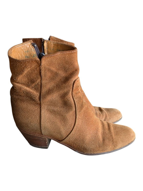 Brown Suede Ankle Boots – Size 9