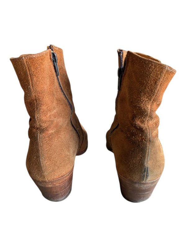 Brown Suede Ankle Boots – Size 9