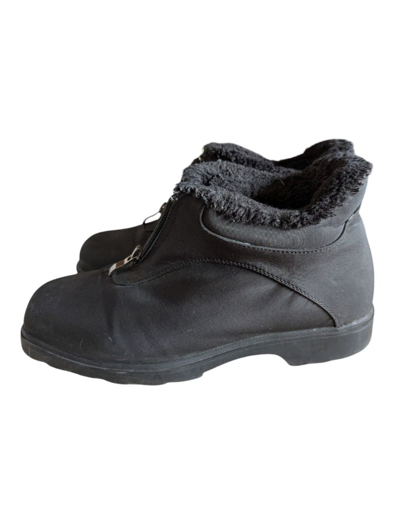 Toe Warmers International Black Waterproof Ankle Boots – Size 8 W/L