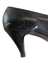 Naturalizer Black Leather Peep-Toe Heels – Size 9