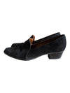 Nicole Tessa Black Nubuck Low-Heel Loafers – Size 8.5M
