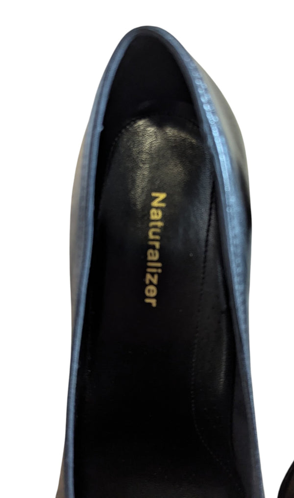 Naturalizer Frolic Black Leather & Patent Pumps – Size 9M