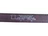 Burgundy Croc-Embossed Genuine Leather Belt