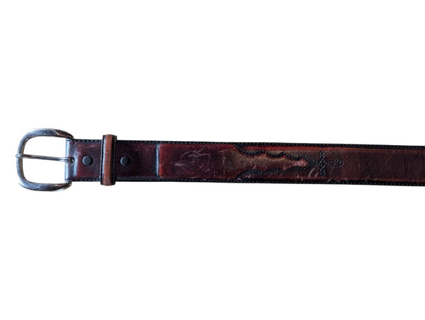 Silver Creek Classics Brown Leather Belt – Size 34