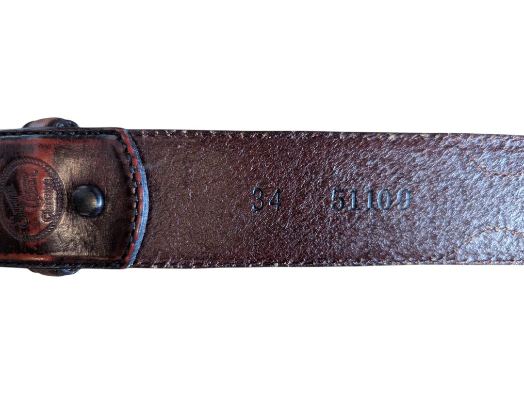 Silver Creek Classics Brown Leather Belt – Size 34