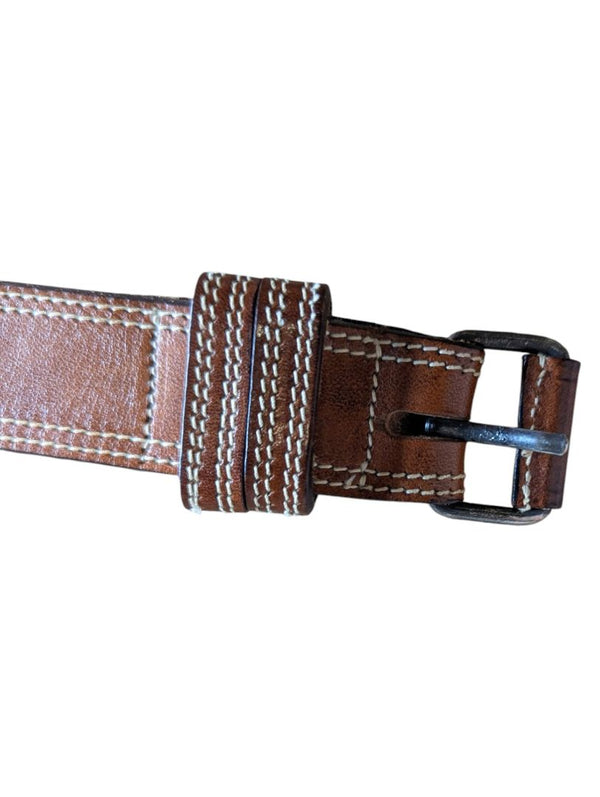 Brown Leather Belt – Size 34"