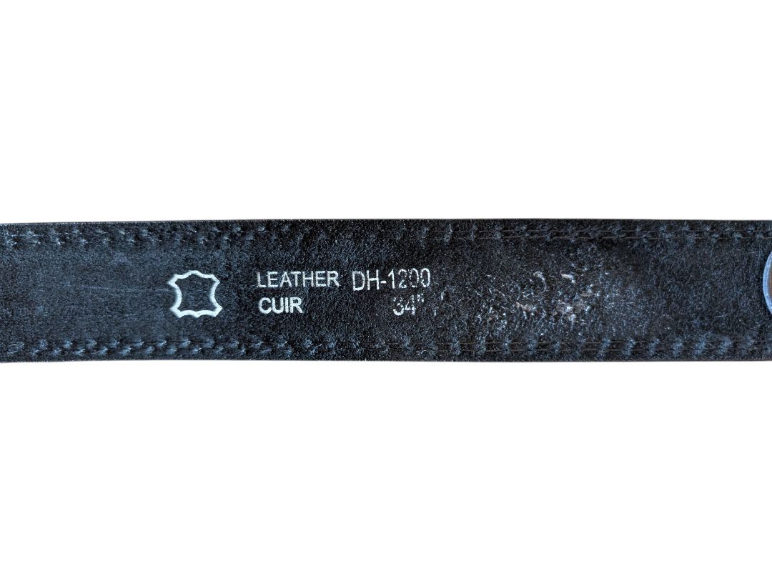 Black “501” Leather Belt