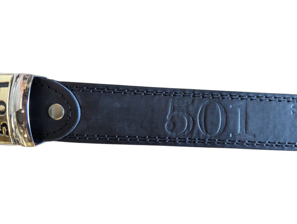 Black “501” Leather Belt