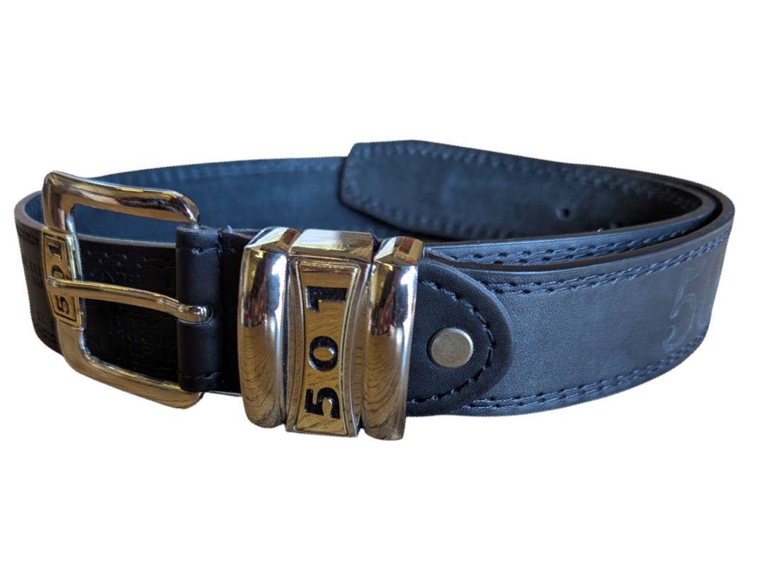 Black “501” Leather Belt