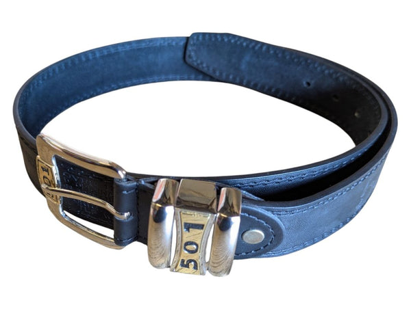Black “501” Leather Belt