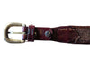 Vintage Brown Tooled Leather Western Belt – Size 34