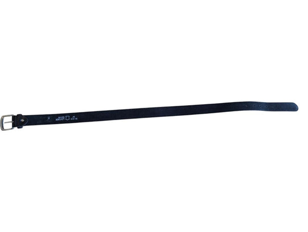 Black Embossed Leather Belt – Size 34