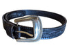 Nocona Black Tooled Leather Western Belt