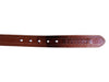 Brown Leather Belt with Braided Centre Detail