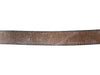 Black Croc-Embossed Leather Belt with Silver-Tone Buckle