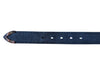 Black Leather Belt with Silver-Tone Buckle
