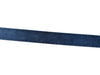 Black Leather Belt with Silver-Tone Buckle
