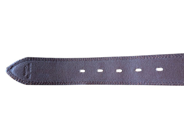 Stetson Full Grain Leather Belt with Rhinestone Heart Buckle