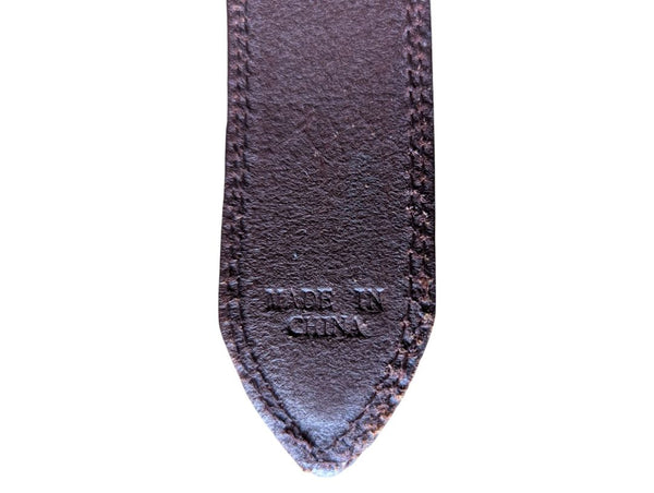 Stetson Full Grain Leather Belt with Rhinestone Heart Buckle