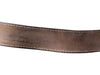 Brown Leather Belt with Metal Buckle