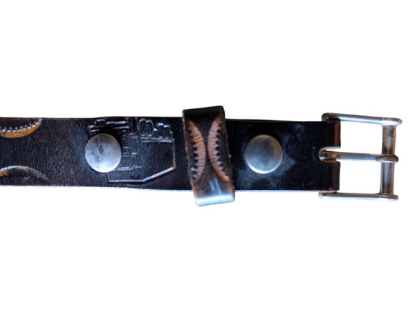 Novelty Leather Belt with Truck Design