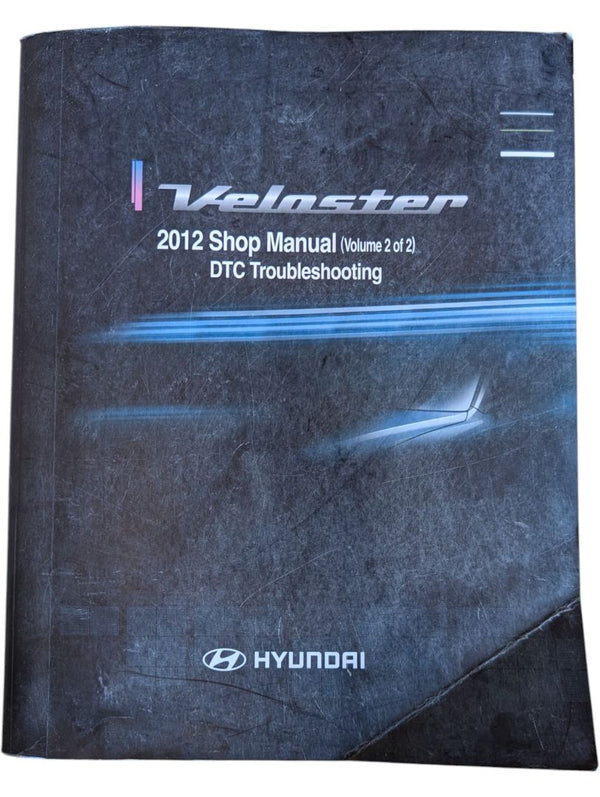 Hyundai Veloster 2012 Shop Manual Set – Volumes 1 & 2