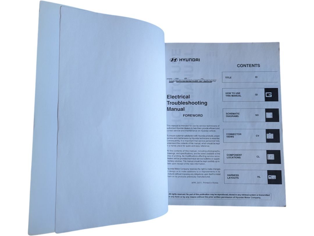Hyundai Veloster 2012 Electrical Troubleshooting Manual