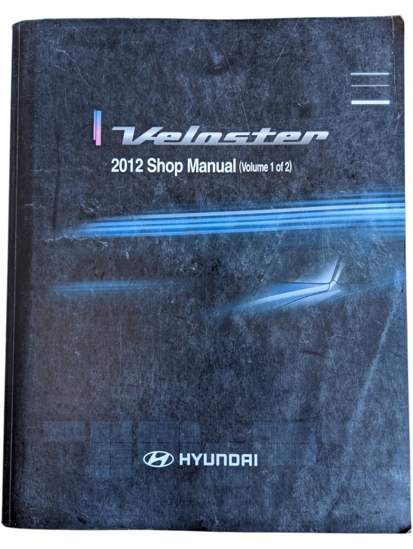 Hyundai Veloster 2012 Shop Manual Set – Volumes 1 & 2