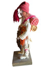 Handcrafted Indigenous-Style Hunter/Trapper Doll Figure with Fur Pelt & Backpack