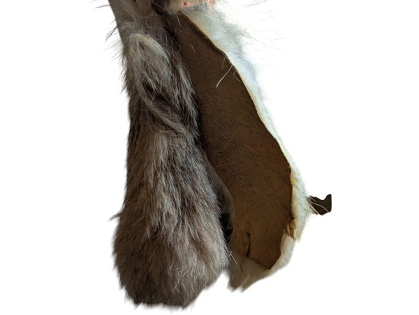 Handcrafted Indigenous-Style Hunter/Trapper Doll Figure with Fur Pelt & Backpack