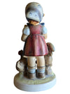 Vintage Goebel Hummel Porcelain Figurine Set – "Apple Tree Boy" & "Feeding Time"
