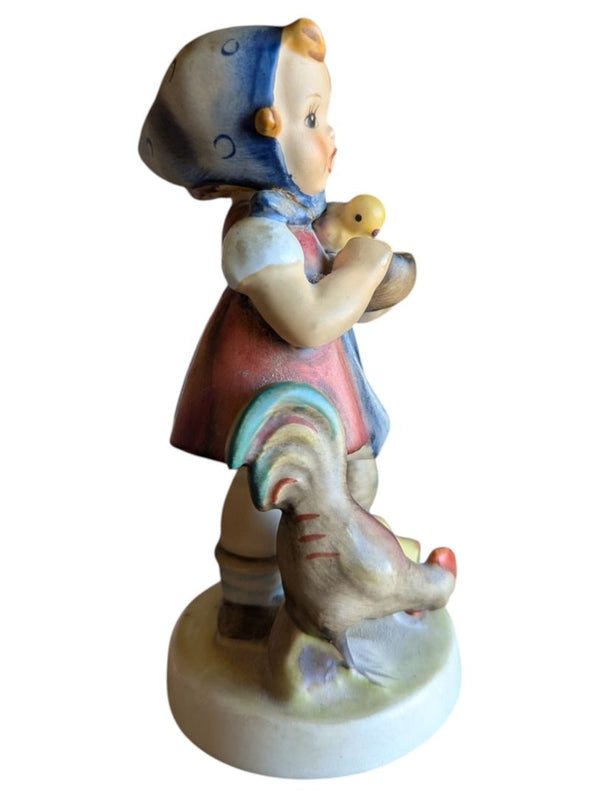 Vintage Goebel Hummel Porcelain Figurine Set – "Apple Tree Boy" & "Feeding Time"