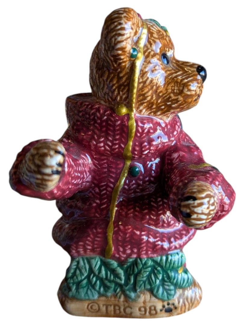 Bearware Pottery “Elliot & The Tree” Christmas Bear Salt & Pepper Shakers