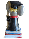 Vintage Hand-Painted Ceramic Graduation Mouse Bookends
