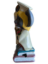 Vintage Hand-Painted Ceramic Graduation Mouse Bookends