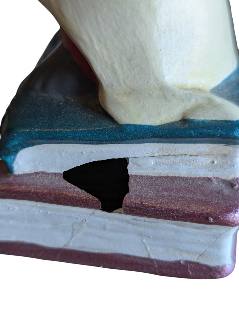 Vintage Hand-Painted Ceramic Graduation Mouse Bookends