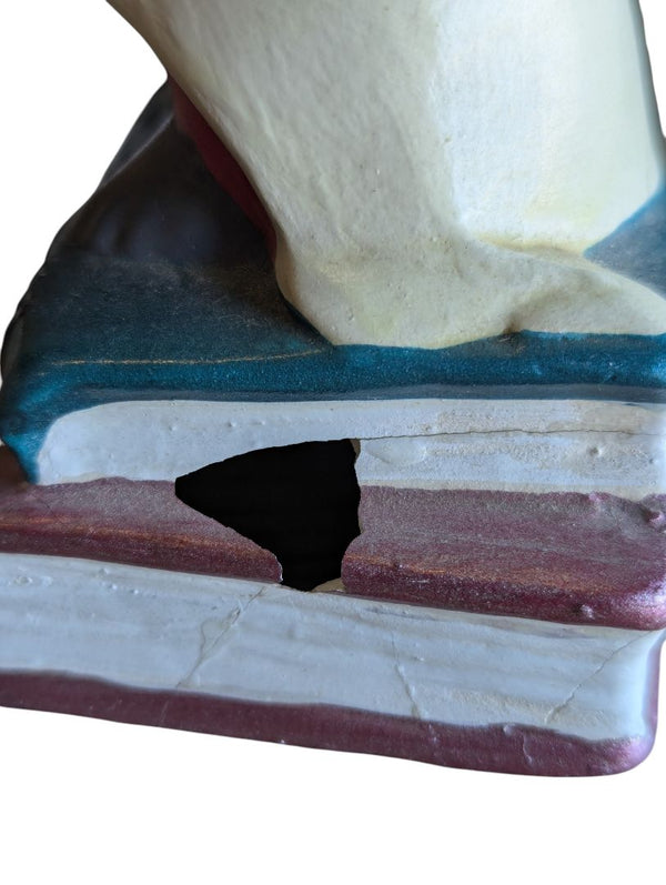Vintage Hand-Painted Ceramic Graduation Mouse Bookends