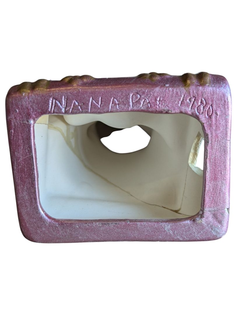 Vintage Hand-Painted Ceramic Graduation Mouse Bookends