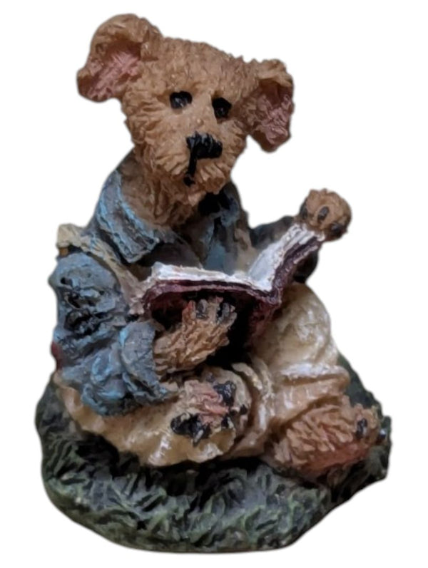 Boyds Bears & Friends Boyds Town Village Miniature Lot – Bearly-Able Construction, Figures, Dog House & Thimble