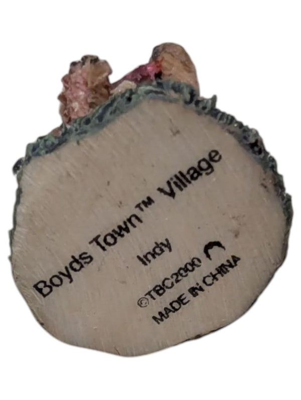 Boyds Bears & Friends Boyds Town Village Miniature Lot – Bearly-Able Construction, Figures, Dog House & Thimble